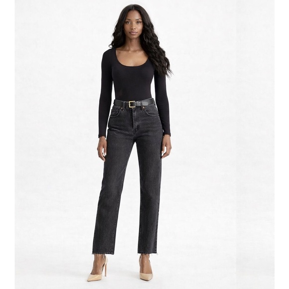 Levi's Denim - Levi’s 501 Jeans High Rise 100% Cotton straight leg 31 x 30 Faded Black wash